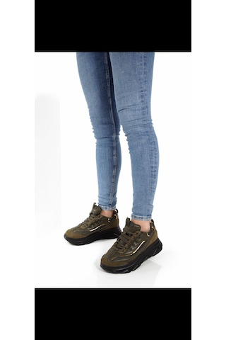 Meyoushoes Spor Yüksek Taban Yürüyüşayakkabısı Yeşil 36