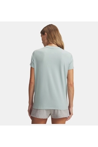 Under Armour Ua Rival Core Ss Kadın T-shirt 1383648-477 Yeşil