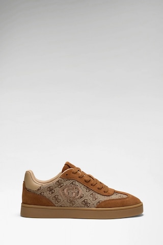 Guess Jacek Kadın Deri Karışımlı Sneaker Kahverengi