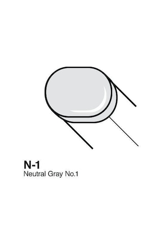 Copic Sketch Marker - N1 - Neutral Gray