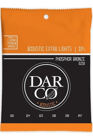 Martin Co Darco D210 Phosphor Bronze Akustik Gitar Teli, Extra Light 10-47