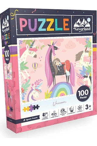 Neverland Unicorn Tek Boynuzlu At 100 Parça Puzzle Nl411