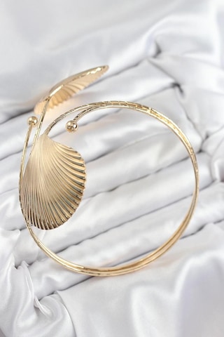 Pirinç İstiridye Model Pazu Bilekliği Gold