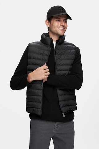 Blume Siyah Fermuarlı Ve Cepli Polyester Standard Fit Erkek Yelek Siyah