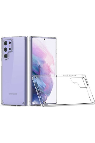 Zore Galaxy Uyumlu S22 Ultra Kılıf Msra Coss Kapak - Renksiz Renksiz