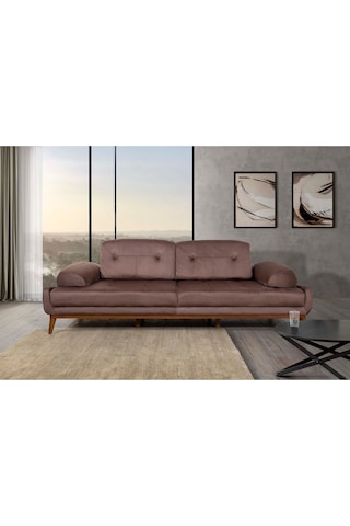 Nelson Üçlü Koltuk Babyface Kahve Kahve