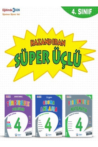 4. Sınıf Süper Üçlü - Kazandıran Kitaplar