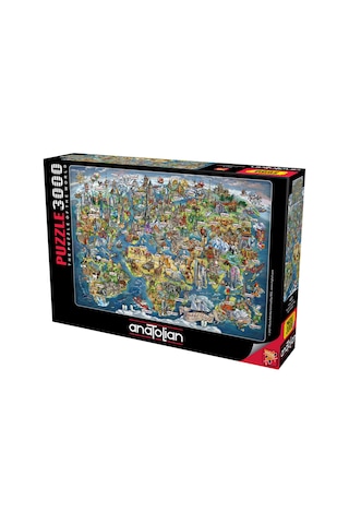 Anatolian 3000 Parçalık Puzzle - Harika Dünya 4923