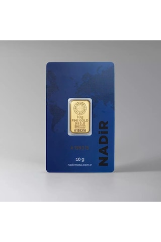 Nadir Gold 24 Ayar 10 Gram Külçe Altın