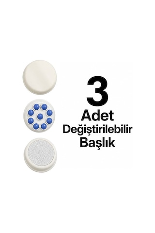 Powermaster Pm-24617 Manuel Güç Ayarlı Üç Başlıklı El Tipi Vücut Masaj Aleti