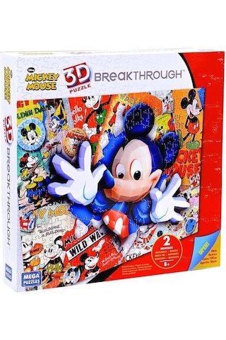 Mega Puzzles 200 Parça 3d Puzzle Breakthrough Mickey