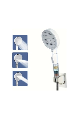 Fastbuy Challenger Negatif İyon Su Şelalesi 3 Parça Set Yüksek Basınçlı Ev Banyo Püskürtme Başlığı