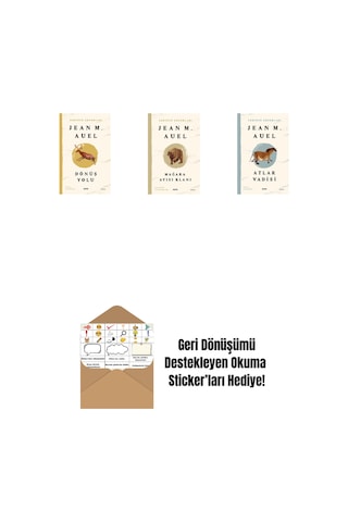 Yeryüzü Çocukları 4 - Dönüş Yolu + Yeryüzü Çocukları 1 - Mağara Ayısı Klanı + Yeryüzü Çocukları 2 - Atlar Vadisi + Okuma Sticker'ları