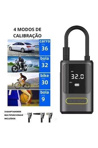 Kablosuz Oto Araç Mini 4000mah 150 Psı Işıklı Oto Hava Kompresörü Ka-760 5332