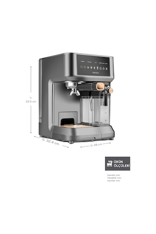 Karaca Mycaffe Barista S10 Espresso Latte Ve Cappuccino Makinesi