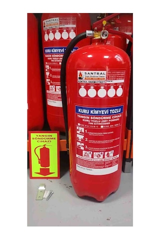 12 Kg Kuru Kimyevi Tozlu Yangın Söndürme Tüpü Yerli Üretim, Geniş Alanlar İçin Maksimum Güvenlik