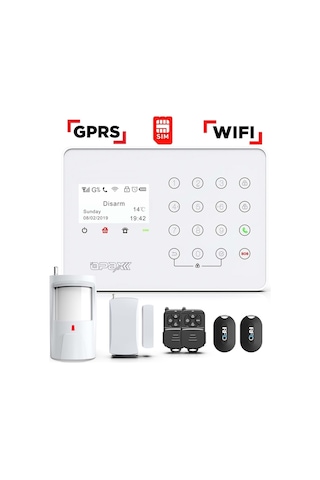 Ard-575 Gprs/gsm/wıfı Kablolu/kablosuz Alarm Paneli Ve Bgr-09 Kablosuz Sirenli 1 Yıl Ahm