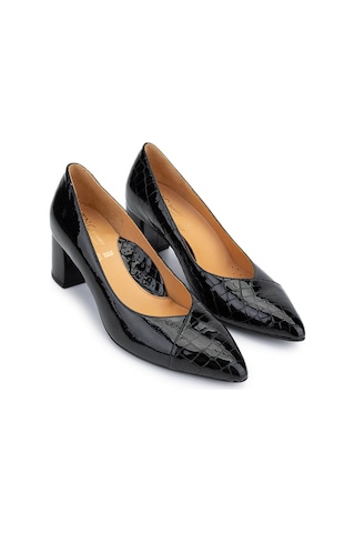 Relax Anatomic Kadın Hakiki Deri Siyah Comfort Ayakkabı 611 H55047 Bn Ayk Y25 Black Crc/black Vrnc Siyah