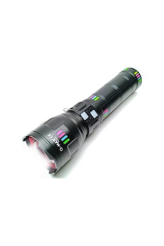 Farissu Q-max Ps3900 11000 Lümen 110w Zoomlu Şarjlı El Feneri 27.200 Mah Powerbank Özellikli Profesyonel Işık Gücü Beyaz