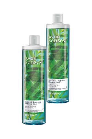 Avon Senses Secret Lagoon Su Meymeleri ve Misk Kokulu Duş Jeli 2 x 500 ML