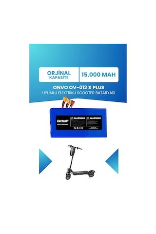 Onvo Ov-012 X Plus Standart Kapasite Batarya 48v 15ah 21700 Pil Elektrikli Scooter Bataryası