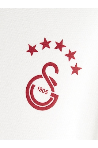 Gsstore Galatasaray Puma Çocuk Fermuarlı Kapüşonlu Sweatshirt 78291527 Beyaz