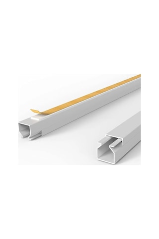 2m Kendinden Yapışkanlı 12x12mm Kablo Kanalı Kolay Montaj Temiz Görünüm Pvc Kablo Gizleyici