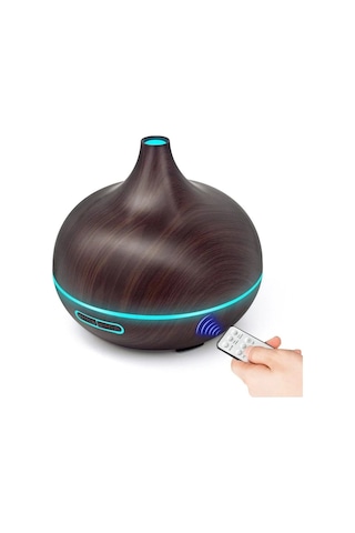 Hava Nemlendirici Hava Difüzör Kokulu Uçucu Yağ Aroma Difüzör 550 Ml Kumandalı Led Işıklı