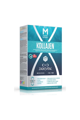 Zade Vital Marine Collagen Hyaluronic Acid Bitkisel Sert 40'Lı