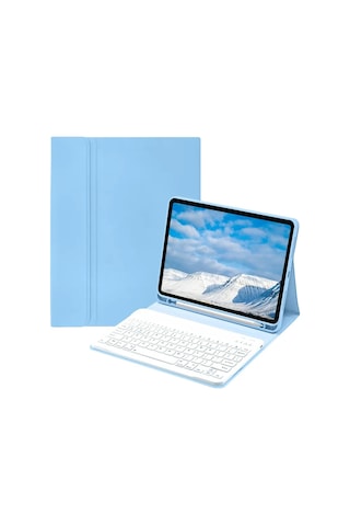 Newface - 190 - İpad Uyumlu Pro 11 2022 Kılıf Kc01 Smart Klavyeli Tablet Kılıfı - - Csmo-tex - Açık Mavi