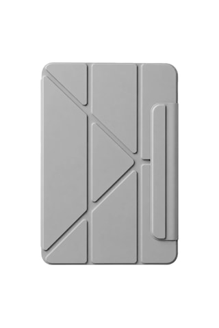Apple İpad 2025 10.9 10.nesil A16 Edz Manyetik Standlı Tablet Kılıfı - Gri Arka Kapak