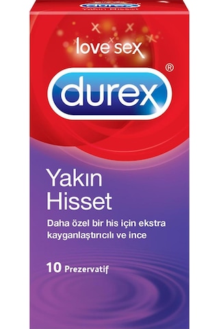 Durex Yakın Hisset Prezervatif 10'lu