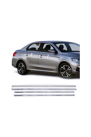 Peugeot 301 Krom Cam Çıtası 4 Prç P.çelik 2012 Sonrası