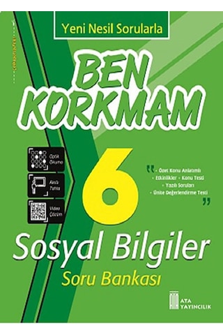 Ata 6.sınıf Yeni Nesil Sorularla Ben Korkmam Sosyal Bilgiler + Süper Set