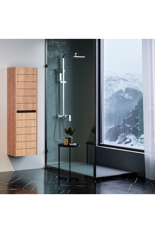 Orka Ricato 60 Cm Mdf Morganakiraz Banyo Dolabı Takımı Boy Dolabı Çok Renkli