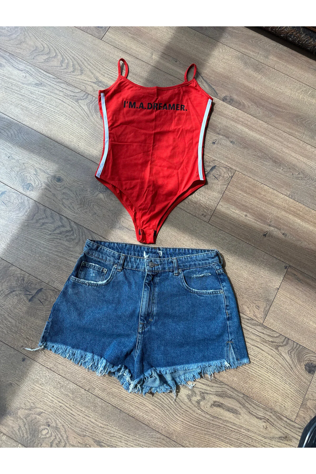 Eymenn Butik Askılı Bodysuit Turuncu