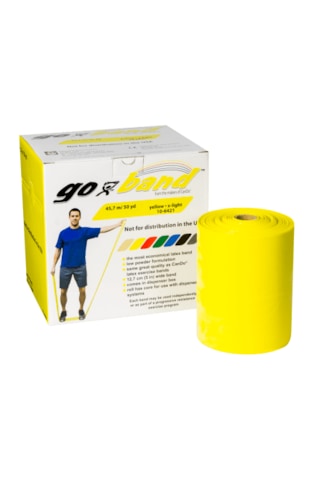 Cando Go-band Direnç Egzersiz Bandı Sarı X Lıght 45.7 Mt -10-6421 Sarı