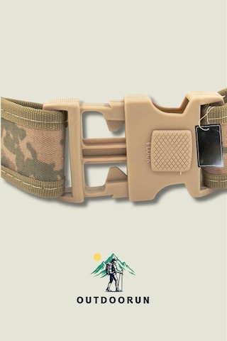 Outdoorun Çöl Kamuflaj Jandarma Askeri Palaska Kemer Kamuflaj