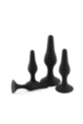 X-sense Siyah 4 Farklı Model Ve Ölçülerde Anal Plug Set