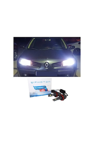 Renault Megane 2 Led Xenon Uzun Far Ampulü H1 Ultimate 9500 Lumens Yeni Seri Beyaz