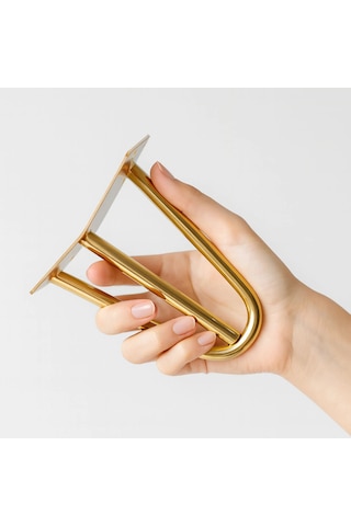 Ratemo Gold Firkete Mobilya Ayağı 15 Cm - 3 Kollu Koltuk, Kanepe Ve Tv Ünitesi Ayağı 4'lü Set - Vidalar Dahil Altın