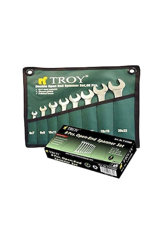Troy T 21508 Açık Ağız Anahtar Takımı, 8 Parça, 6/22 Mm Troy T 21508 Açık Ağız Anahtar Takımı, 8 Parça, 6/22 Mm