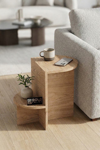 Yan Sehpa Çok Amaçlı Modern Tasarım Raflı Salon Koltuk Kenarı Sehpası Setro 6023 Sepet Çok Renkli