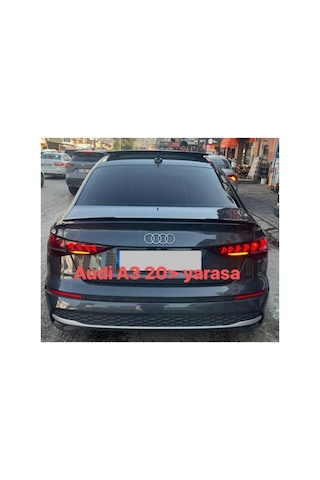 Audi A3 2020- Yarasa Boyalı Plastik Spoiler