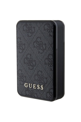 Powerbank Guess Lisanslı Dijital Led Göstergeli Pu Deri 4g Metal 10000mah 18w Siyah