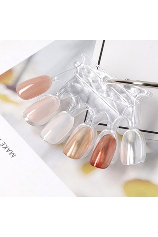 Qingmipy 10 Adet Tırnak Modeli - Transparent Plastik Egzersiz Ve Gösterim Tırnakları - Profesyonel Ve Ev Kullanıma Uygun