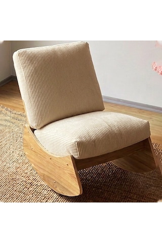 Comfort Sallanır Koltuk Tv Koltuğu Sallanan Berjer Sandalye Krem
