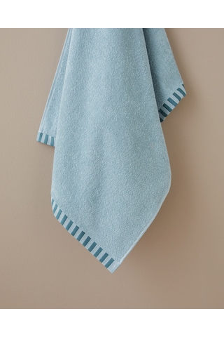 English Home Stripe Edge Pamuk Banyo Havlusu 70x140 Cm Mint Mint