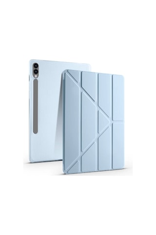 Galaxy Uyumlu Tab S9 Plus Kılıf Zore Tri Folding Kalem Bölmeli Standlı Kılıf