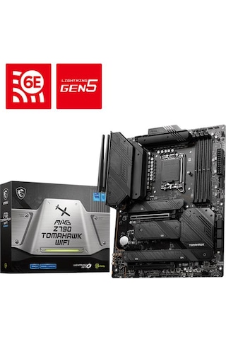 Msı Mag Z790 Tomahawk Wıfı Ddr5 7200mhz 4xm.2 1xhdmı 1xdp Usb 3.2 1700 Atx 12. / 13. Ve 14. Nesil İşlemci Uyumlu